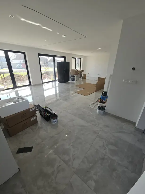 Bungalov Bošany — dokončená stavba, novostavba s tepelným čerpadlom (16/16)